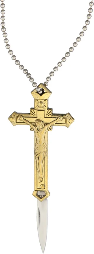 Rough Rider Knives Brass Cross Knife