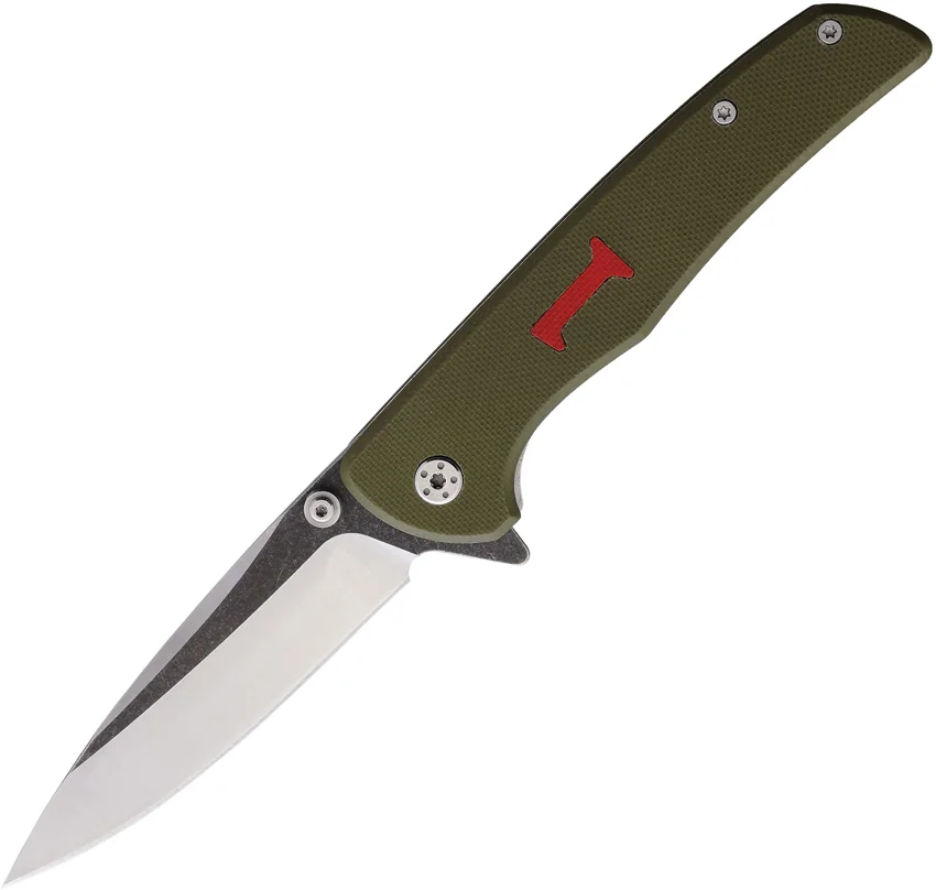 Rough Rider Knives 1st Infantry Linerlock Grn G10