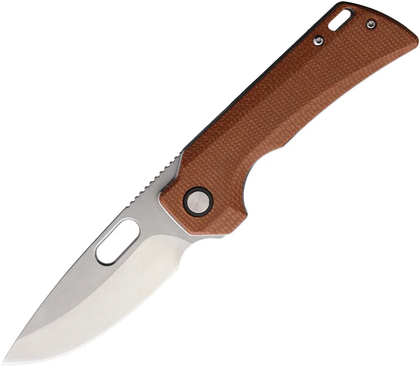 Rough Rider Folding Linerlock Brown Micarta (3.25 Stonewash)