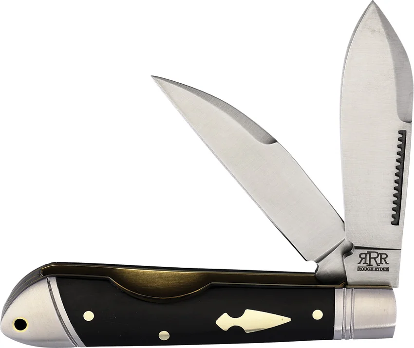 Rough Ryder Reserve Easy Open Tear Jerk Ebony Wood (3.00" Satin)