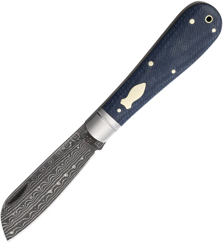 Rough Ryder Reserve Patriarch Folder Denim Micarta (3.00" Damascus)