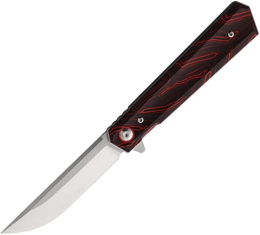 Rough Ryder Reserve Liner Lock Liner Lock Knife Black/Red G-10 (3.5" Satin)