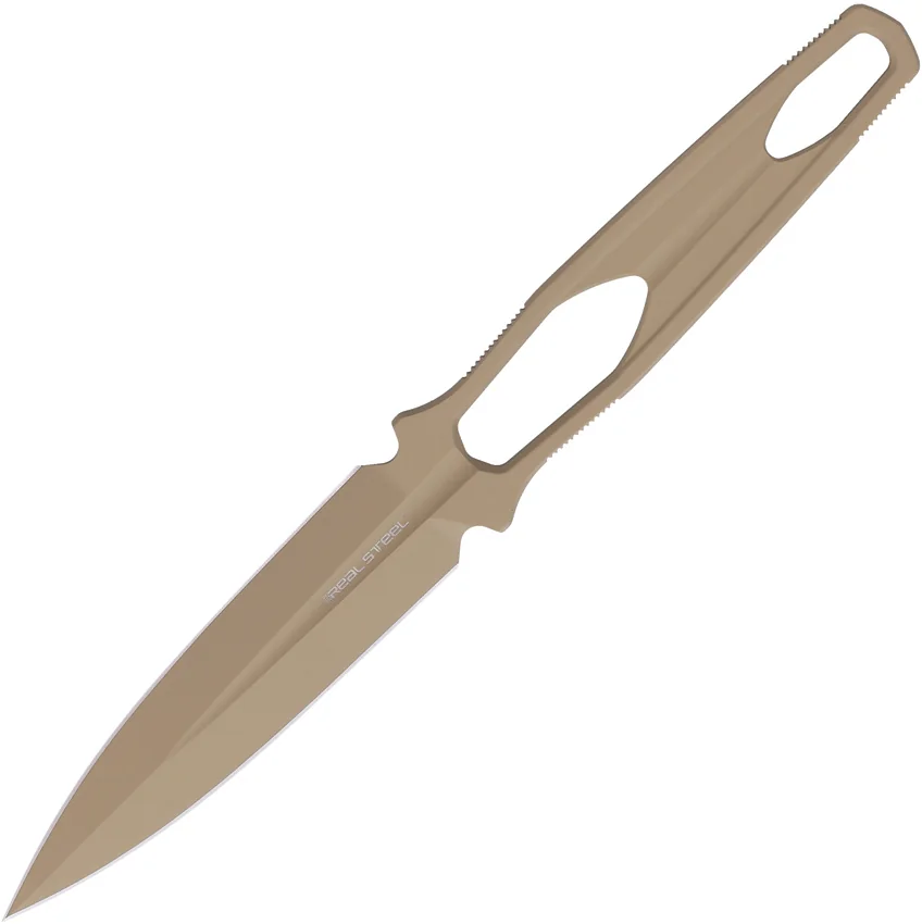 Real Steel Astral Dagger Fixed Blade Knife Coyote Tan Steel (3.3" Tan Cerakote)