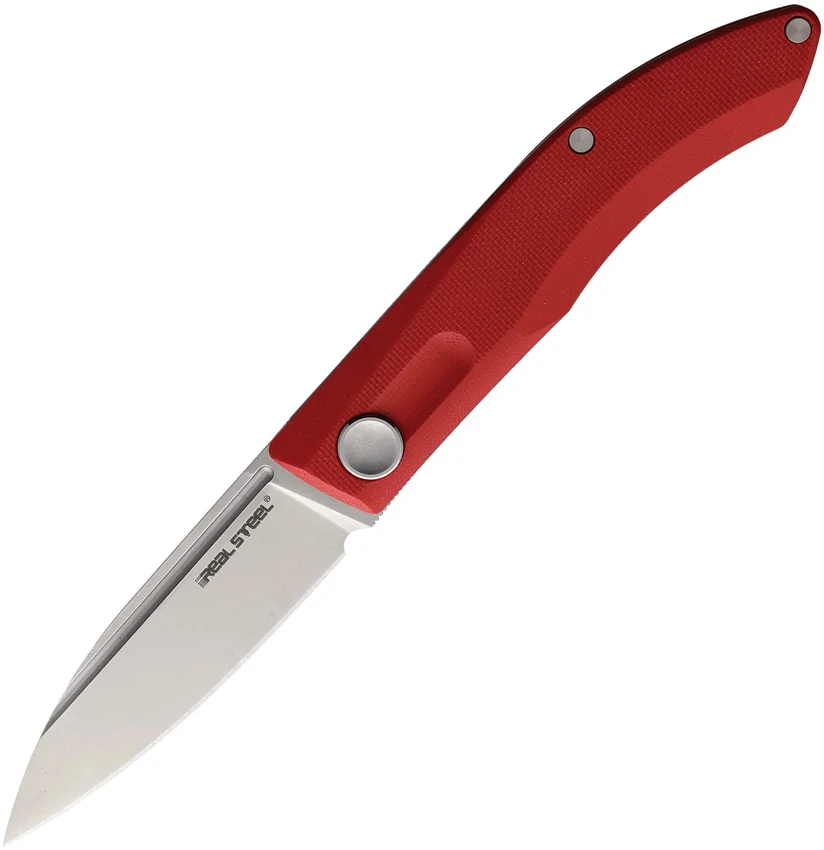 Real Steel Stella EDC Urban Slip Joint Knife Red G-10 (3" Satin)