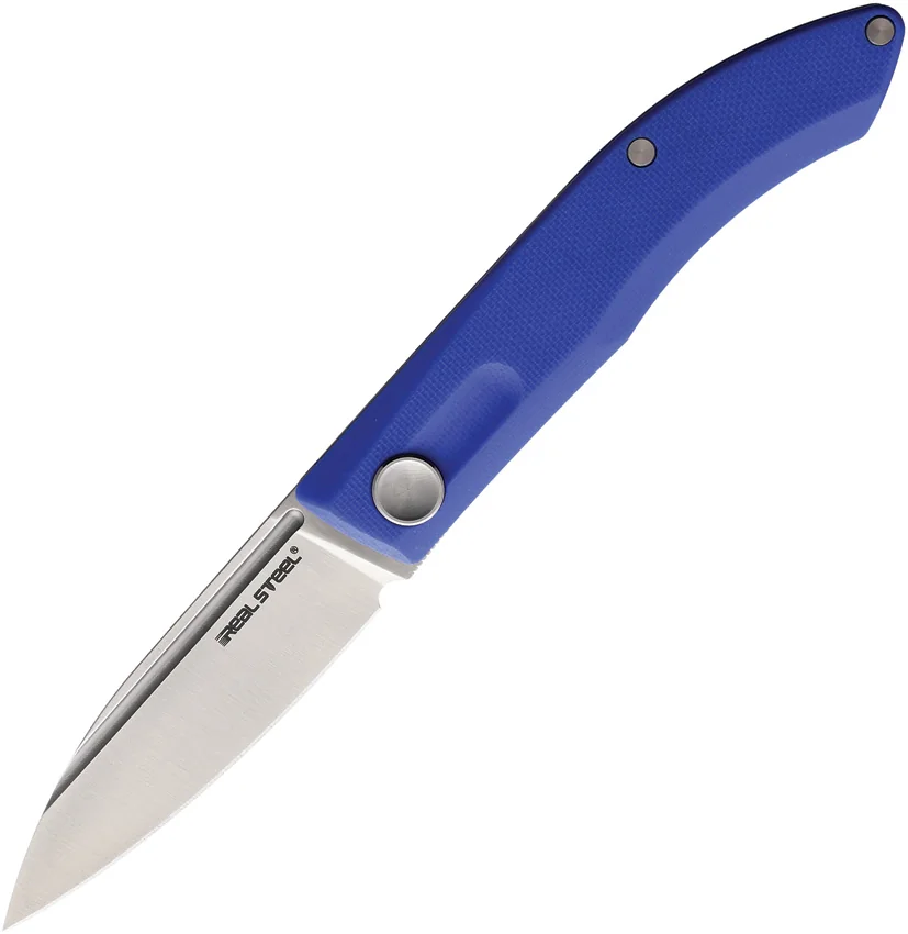 Real Steel Stella EDC Urban Slip Joint Knife Blue G-10 (3" Satin)