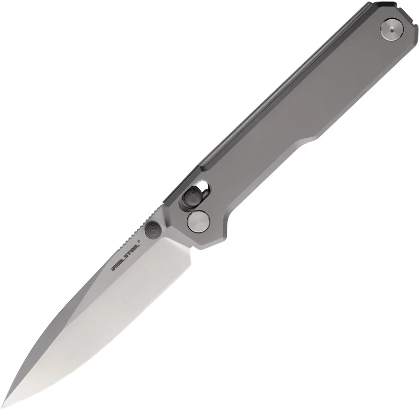 Real Steel Baby Barlow Knife Black Steel (1.7" Black)