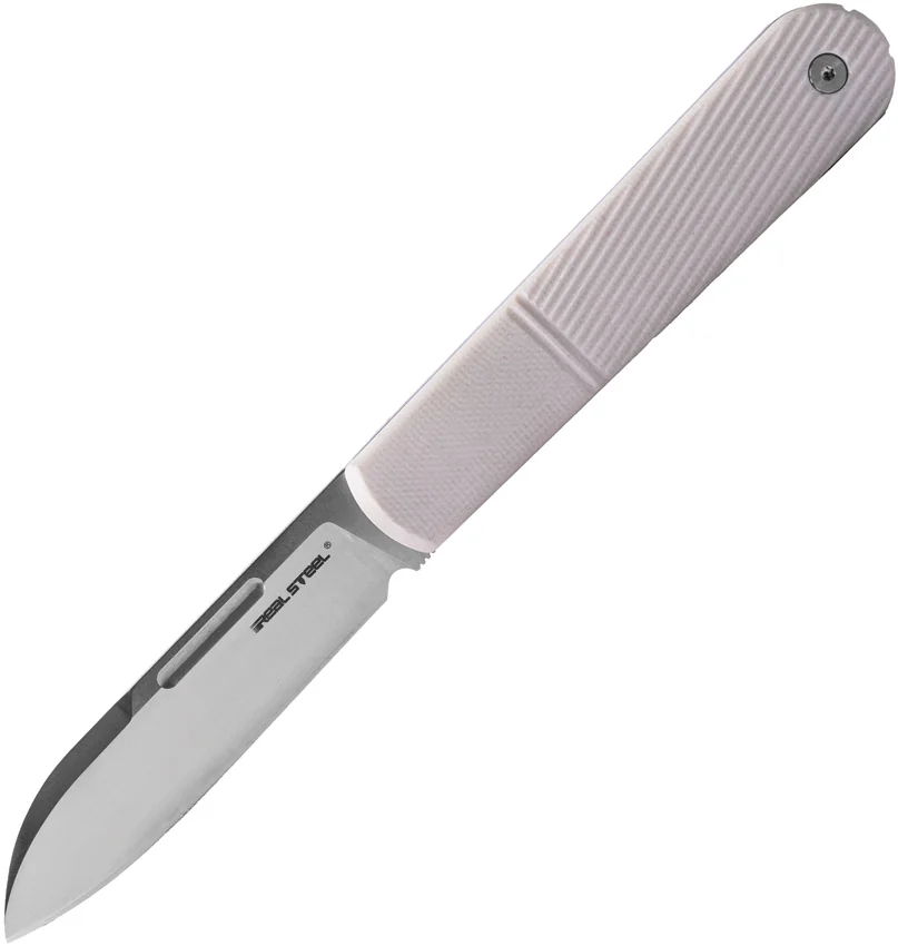 Real Steel Barlow RB5 Slip Joint Knife Ivory G-10 (2.75" Satin) RS8021I
