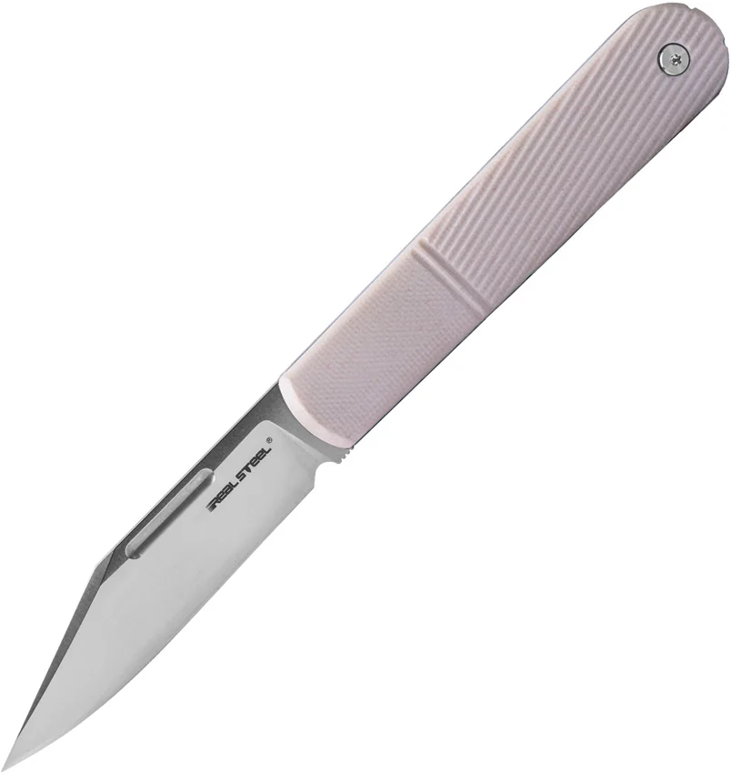 Real Steel Barlow RB5 Slip Joint Knife Ivory G-10 (2.75" Satin) RS8022I