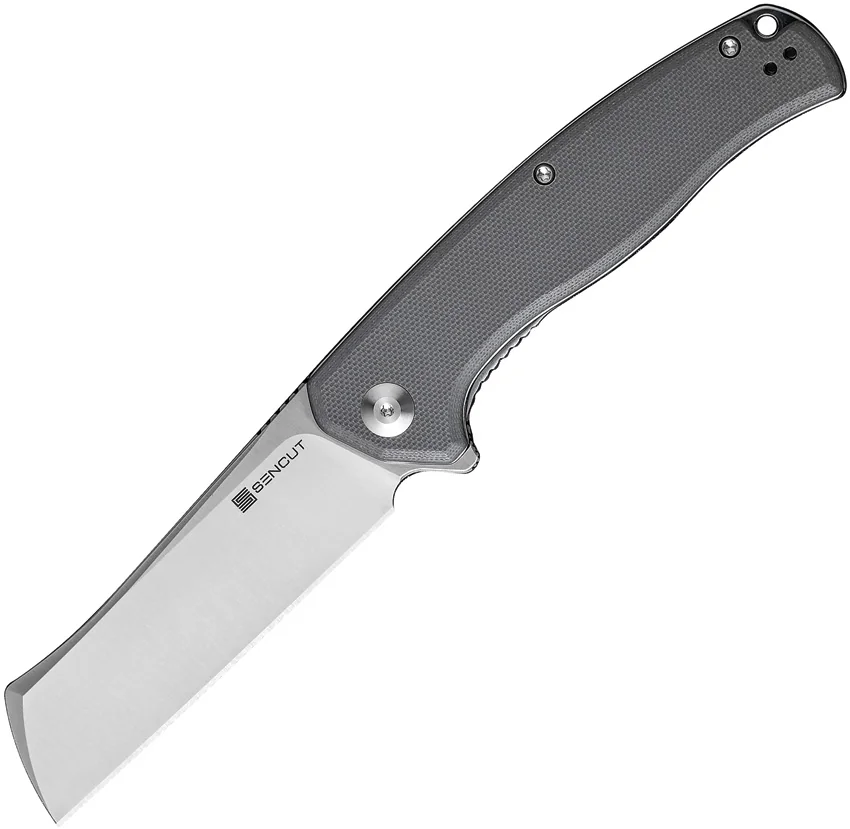 SENCUT Traxler Liner Lock Flipper Knife Gray G-10 (3.49" Satin) S20057-3