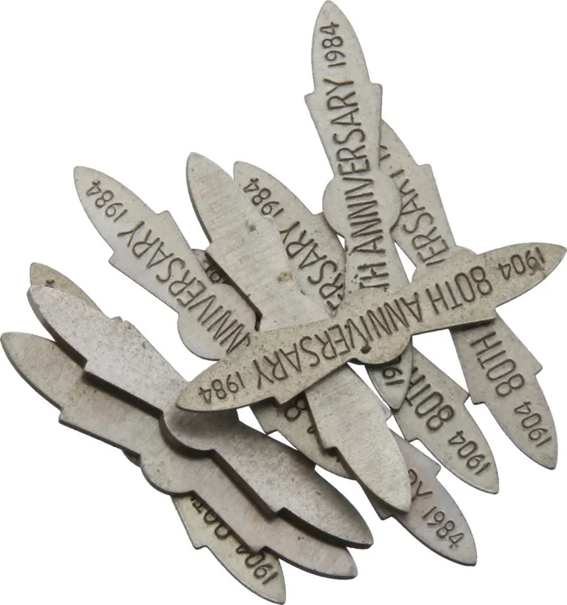 Knife making 80th Anniversary Shield