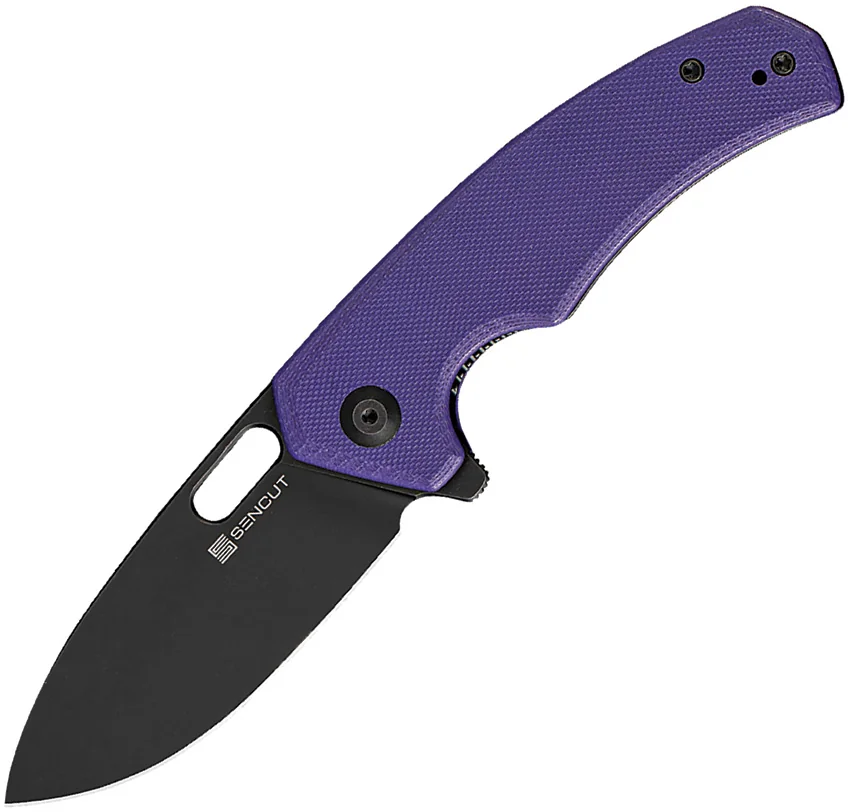 SENCUT Acumen Liner Lock Knife Purple G-10 (3" Black) SA06D
