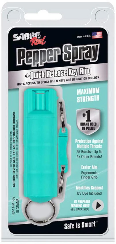 Sabre KeyRing Pepper Spray Mint ORMD