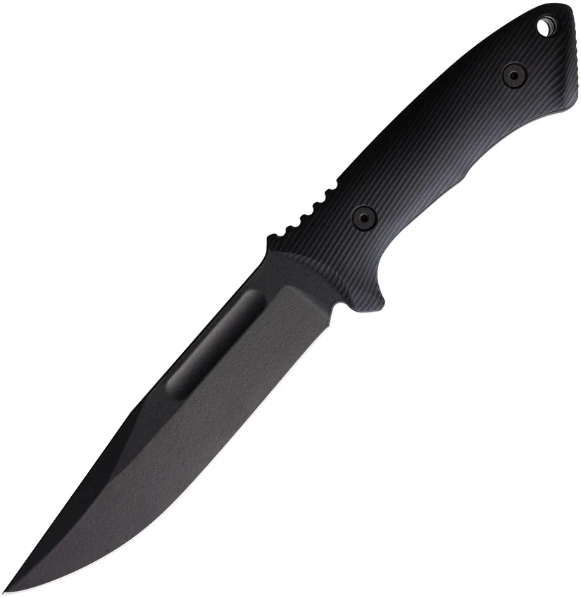 Spartan Blades Harsey Fighter Fixed Blade Knife Black Polymer (6.1" Black)