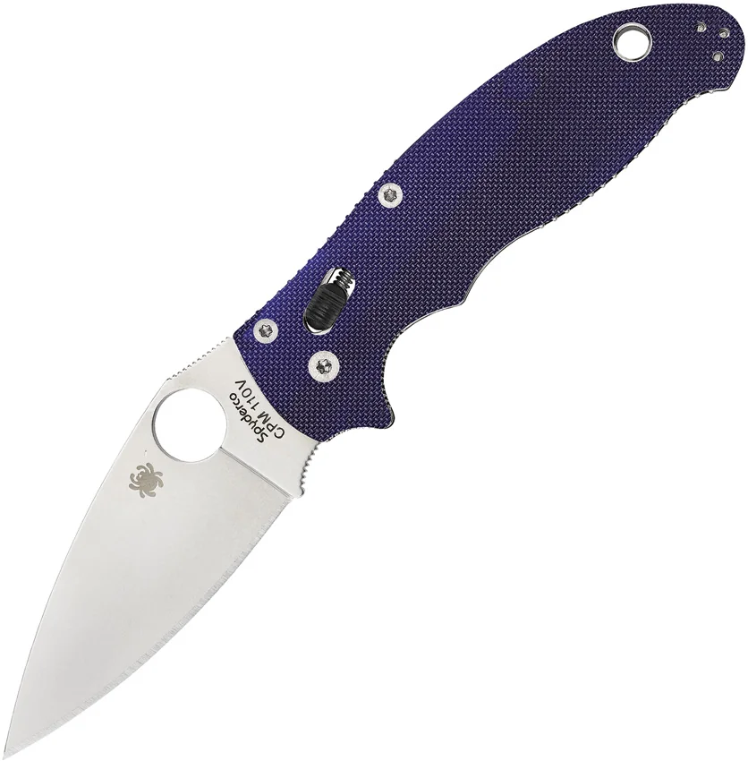 Spyderco Manix 2 Knife Dark Blue G-10 (3.37" CPM-S110V) C101GPDBL2