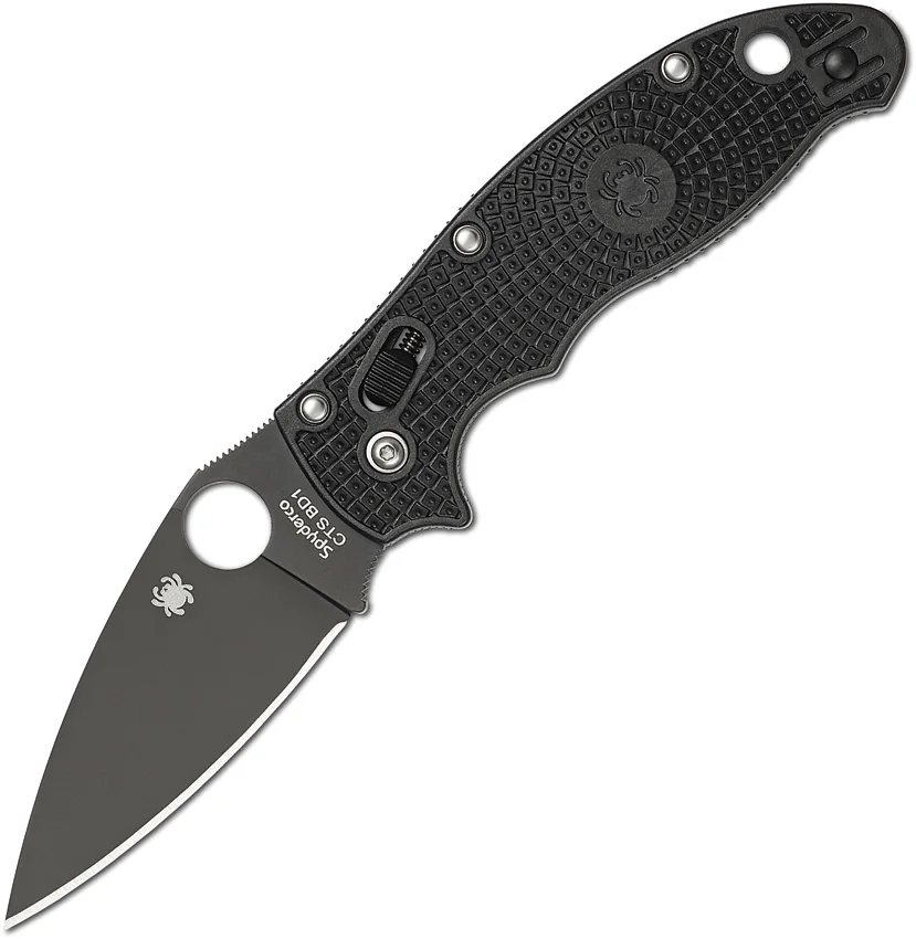 Spyderco Manix 2 Lightweight Knife Black FRCP (3.37" Black CTS-BD1N) C101PBBK2