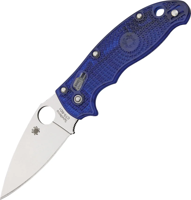 Spyderco Manix 2 Lightweight Knife Translucent Dusk Blue 86mm (3.39" Satin)