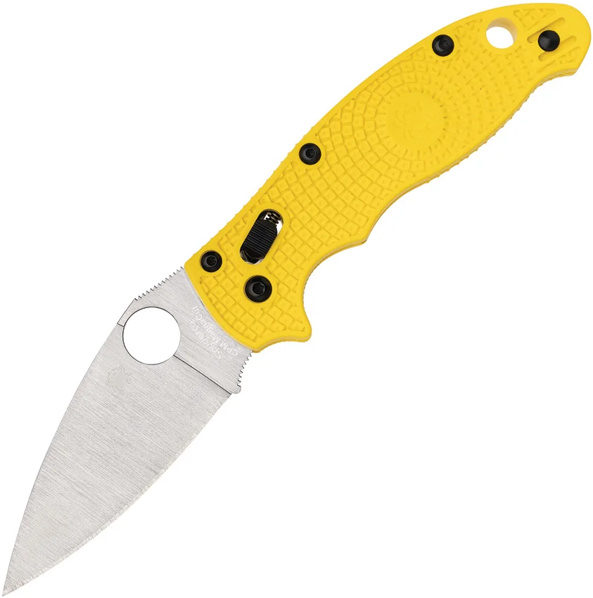 Spyderco Manix 2 MagnaCut Lightweight Salt Knife Yellow Polymer (3.4" Satin)