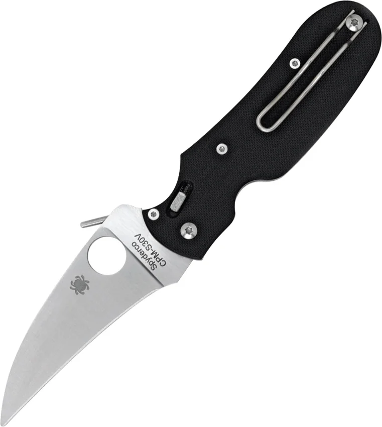 Spyderco P'Kal Knife C103GP Black G-10 (3" Satin Plain)