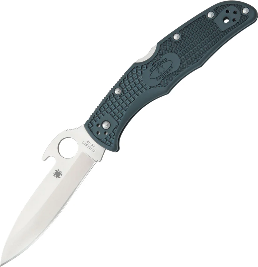 Spyderco Endura 4 Knife Emerson Opener FRN Folder (3.81" Satin) C10PGYW