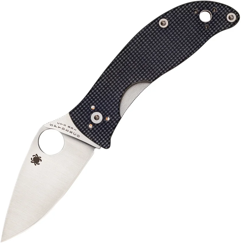 Spyderco Alcyone Liner Lock Knife Gray G-10 (2.75" Satin) C222GPGY