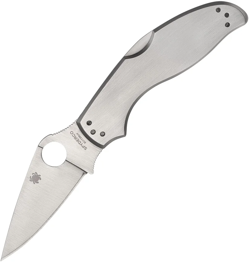 Spyderco UpTern Lock Back Knife Stainless Steel (2.9" Satin)