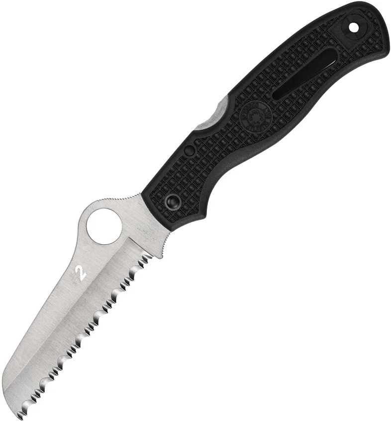 Spyderco Atlantic Salt Folding Dive Knife C89SBK FRN (3.69" Satin Serr)