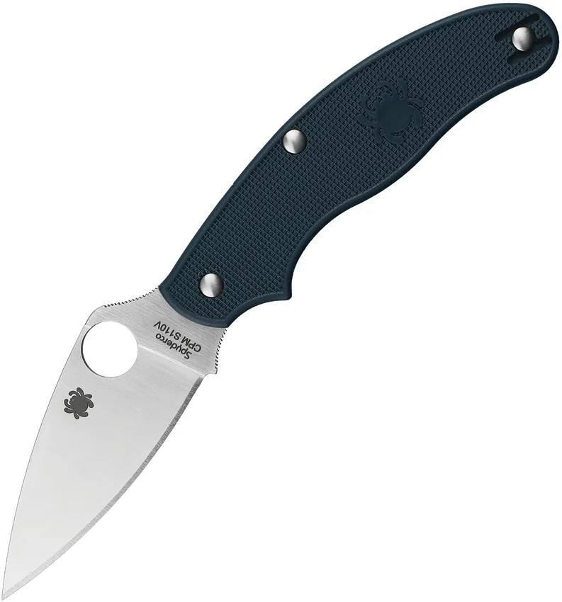 Spyderco UK Pen Knife Slip Joint Dark Blue FRN (2.9" Satin CPM-S110V) C94PDBL