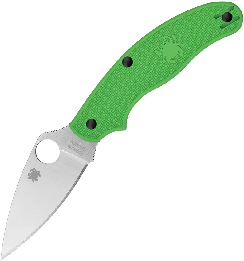 Spyderco UK Pen Knife Salt Slip Joint Green FRN (2.9" Satin LC200N) C94PGR