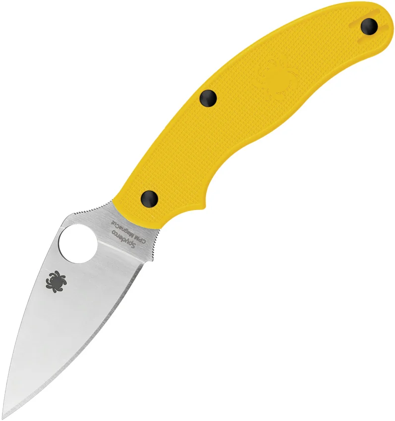 Spyderco UK Pen Knife Salt Slip Joint Yellow FRN (2.9" Satin) C94PYL