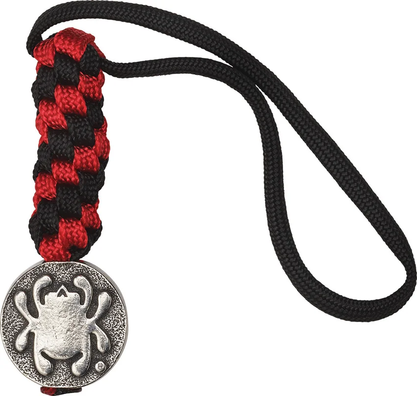 Spyderco Flat Spyder Bead Pewter w/ Lanyard BEAD5LY