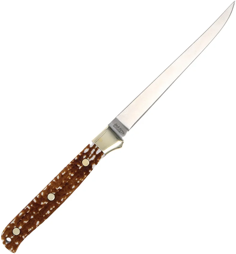 Schrade 168 Uncle Henry Stagalon Fixed Blade (5.25" Satin)