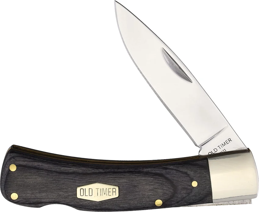 Old Timer Heritage Series Bruin - 50th Anniversary Lockback Knife Wood (2.8" D2)