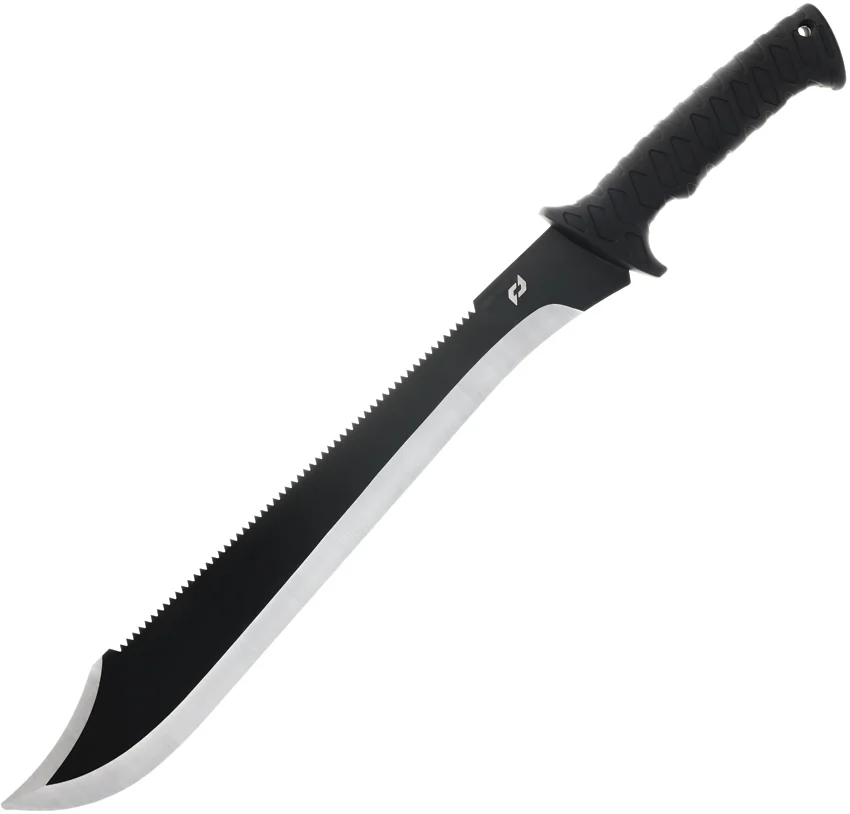 Schrade Decimate Sawback Black Overmold (14" Black)