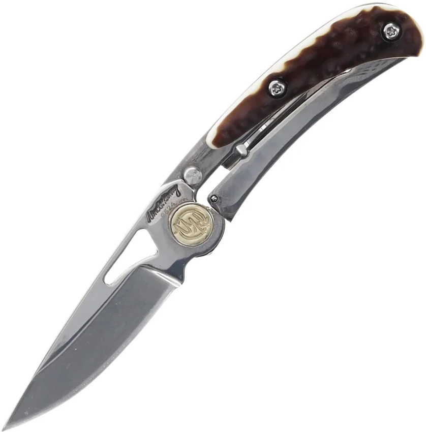 Uncle Henry 3UH Compact Frame Lock Knife Brown Staglon (2.2" Polish)