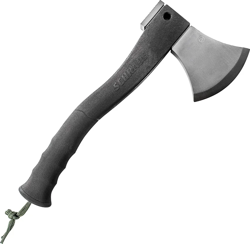 Schrade SCAXE2 Extreme Survival Small Axe w/ Fire Starter & Hammer Head (Ti-Ni)