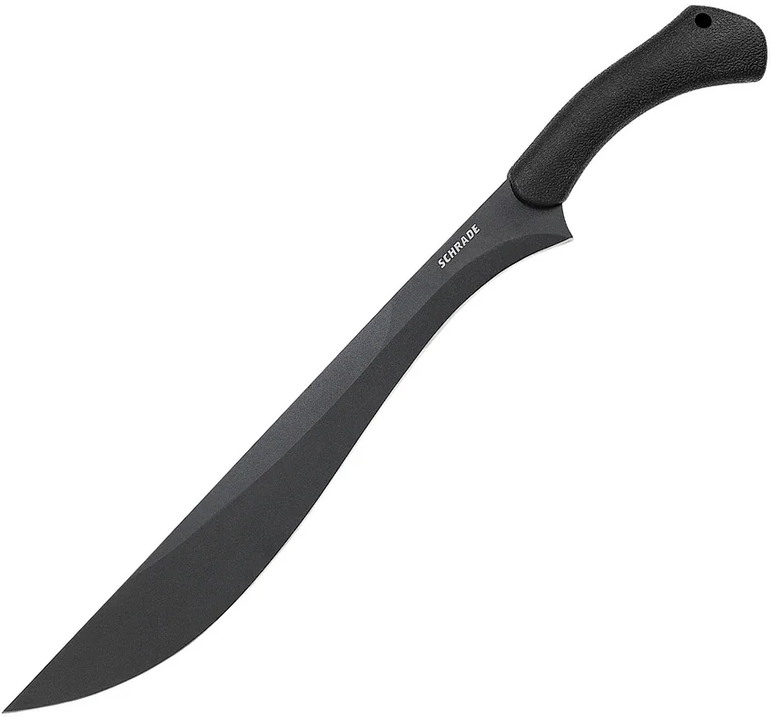 Schrade Priscilla Makhaira Bush Sword Black TPE (16" Black) SCHMBS