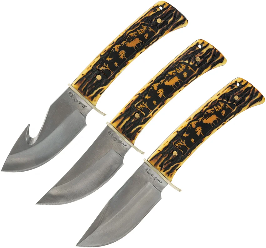 Schrade Elk Fixed Blade Set