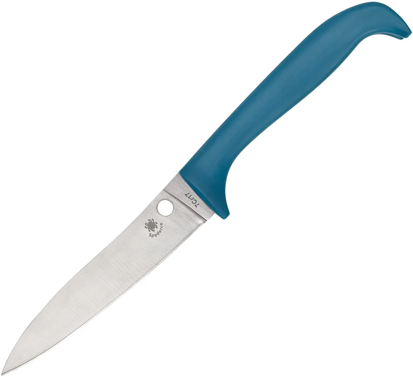 Spyderco Counter Puppy Kitchen Knife Blue (3.4" Satin) K20PBL