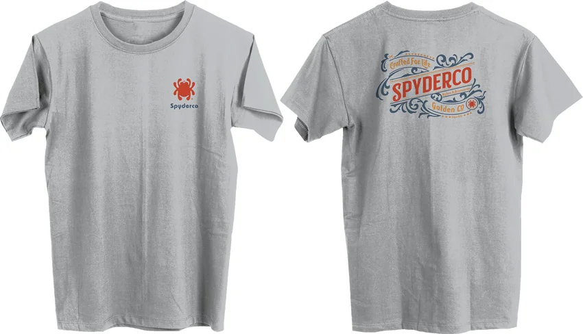 Spyderco Western T-Shirt XL Gray