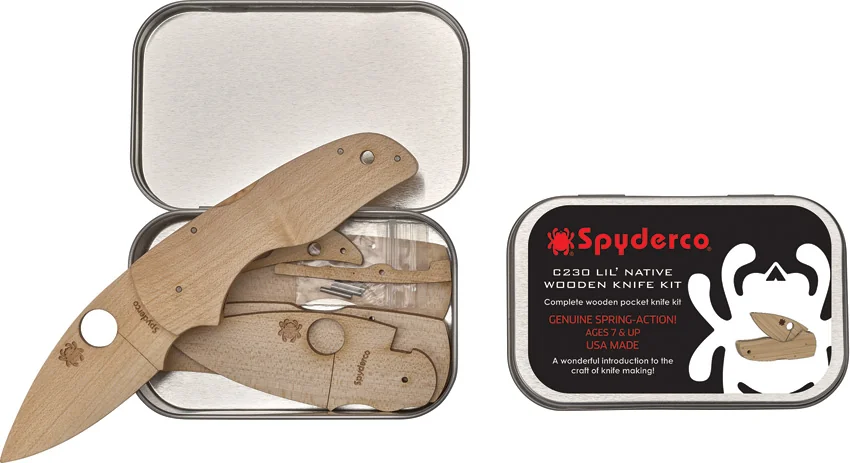 Spyderco Lil Native Knife Wooden Kit - WDKIT2