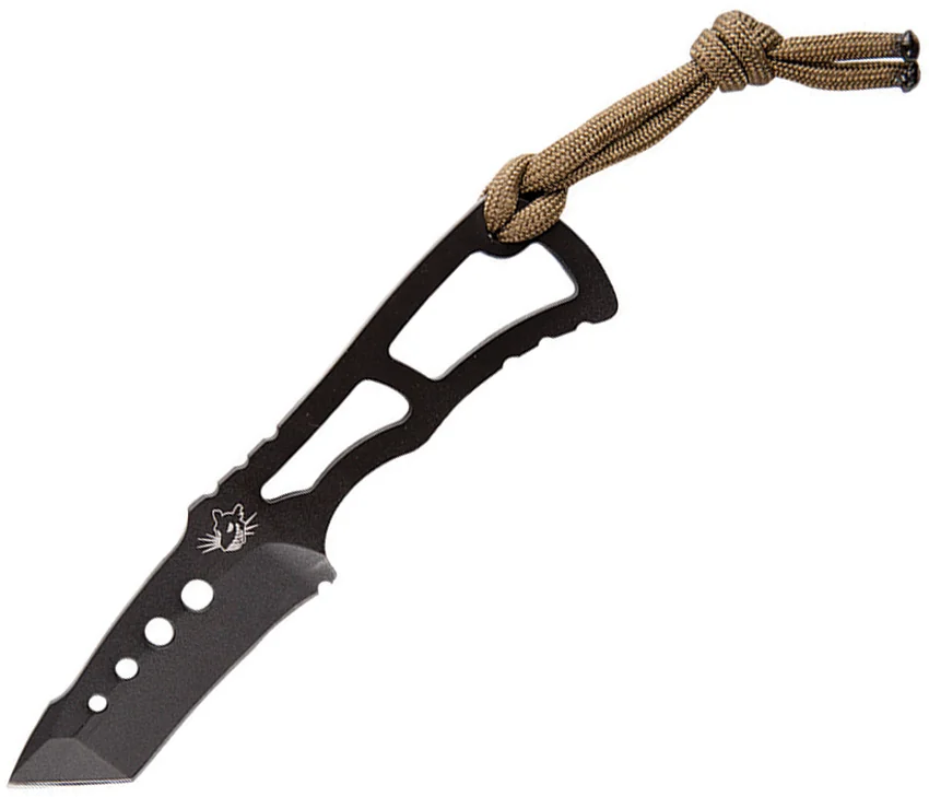 Southern Grind Vermin Tanto Fixed Blade Neck Knife (2.25" Black)