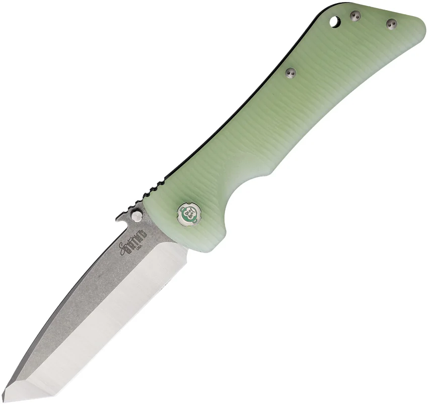 Southern Grind Bad Monkey Emerson Tanto Jade Ghost Green G-10 (3.8" Satin)