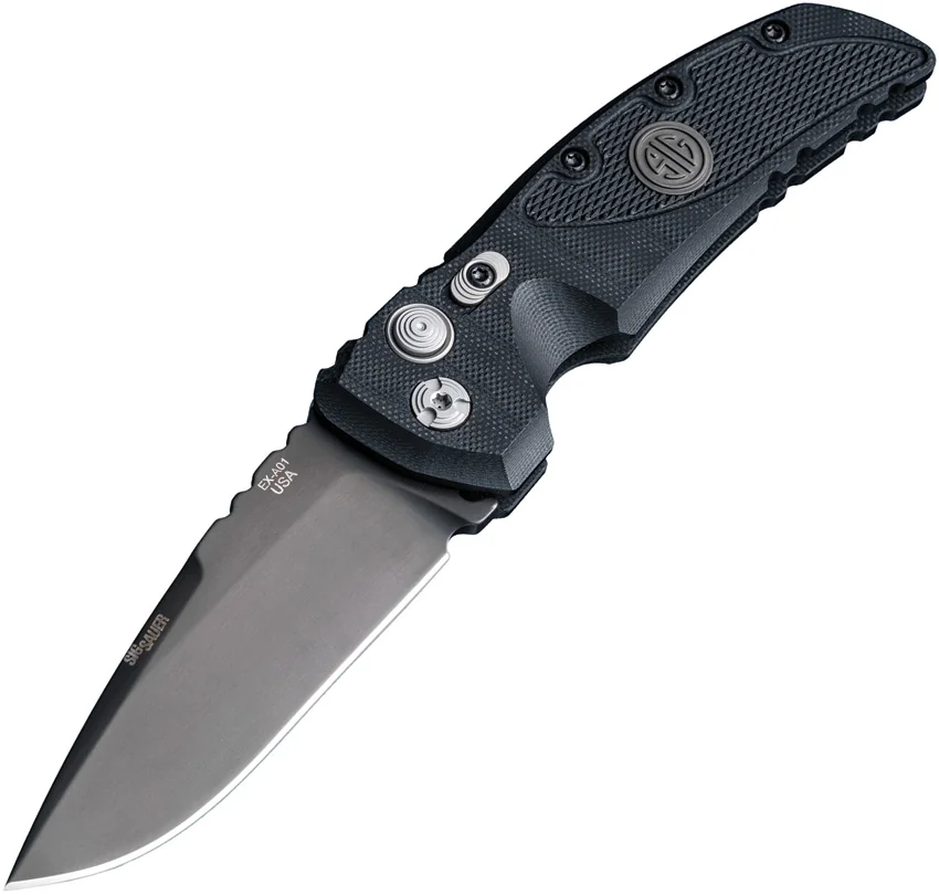 Hogue Sig Sauer EX-A01 Automatic Knife Black G-10 (3.5" Black) 36132
