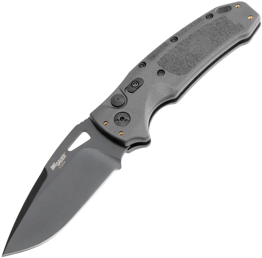 Hogue Sig K320A Tactical Automatic Knife Grey Polymer DP (3.5 Black)