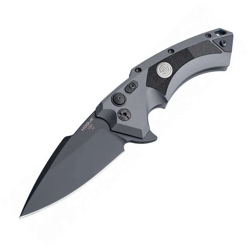 Hogue Sig Sauer X5 Spear Point Flipper Knife Gray (3.5" Black) 36572