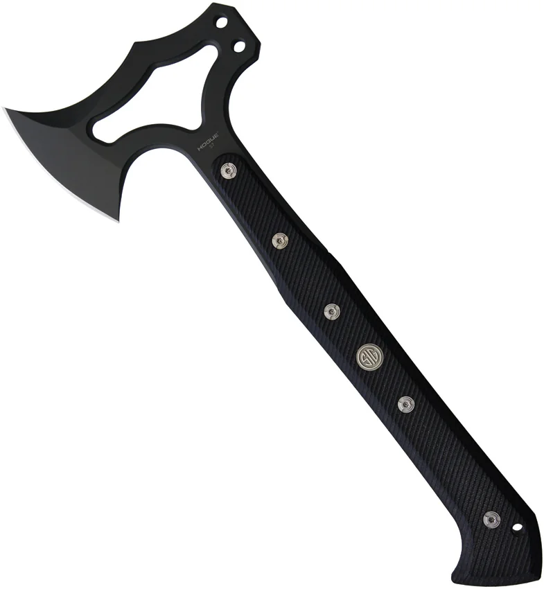 Hogue Knives EX-T01 Tomahawk Axe Black G-10 Sig Medallion (Gray)