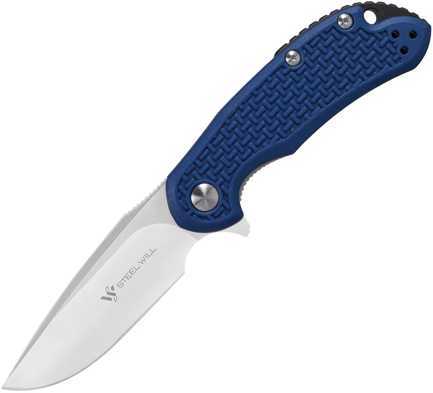 Steel Will Knives Cutjack Mini Flipper Knife Blue FRN (3" Satin) C22M-1BL