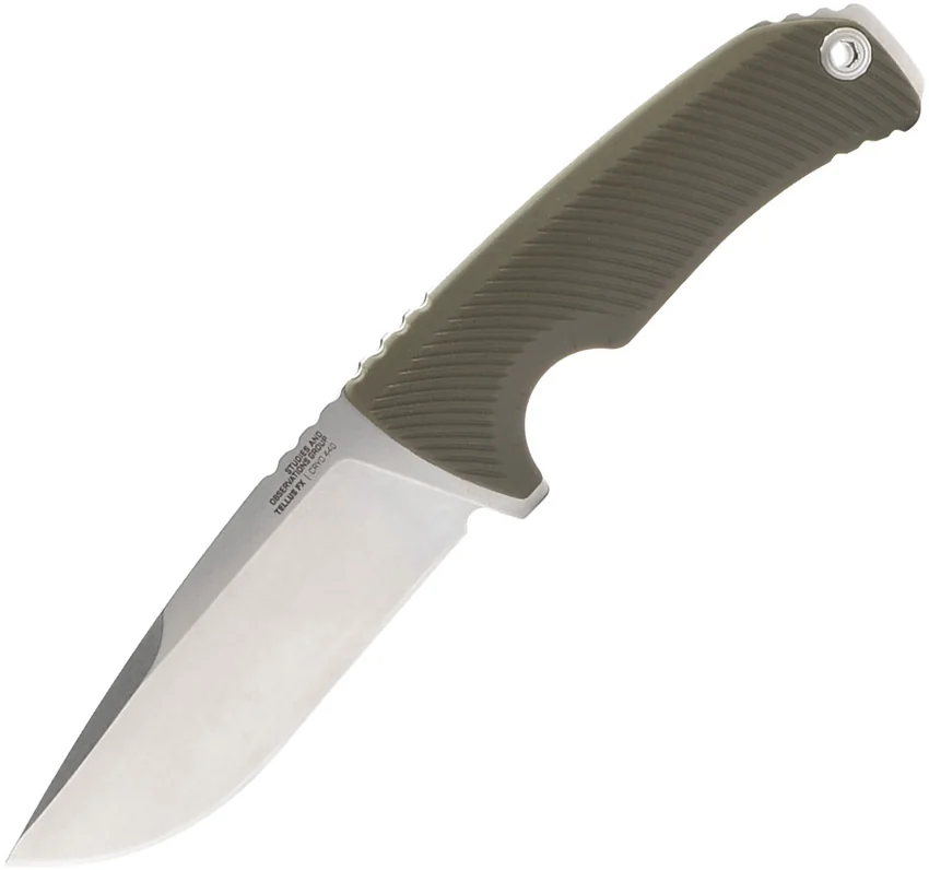 SOG Tellus FX Blaze Fixed Blade Knife Olive Drab GRN (4.2" Stonewash)