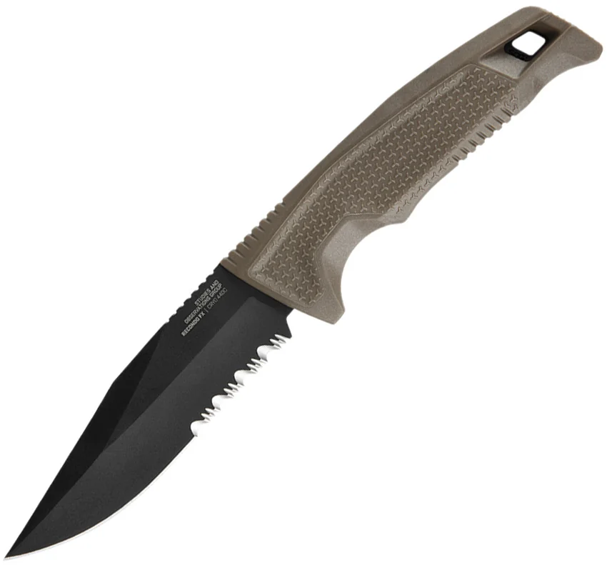 SOG Recondo FX Fixed Blade Knife FDE (4.6" Black Serr)