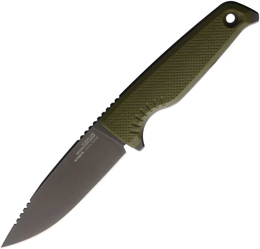 SOG Altair FX Fixed Blade Knife Field Green (3.4" Black) 17-79-03-57